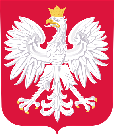 Polish coat of arms with the golden crown, before the communist era